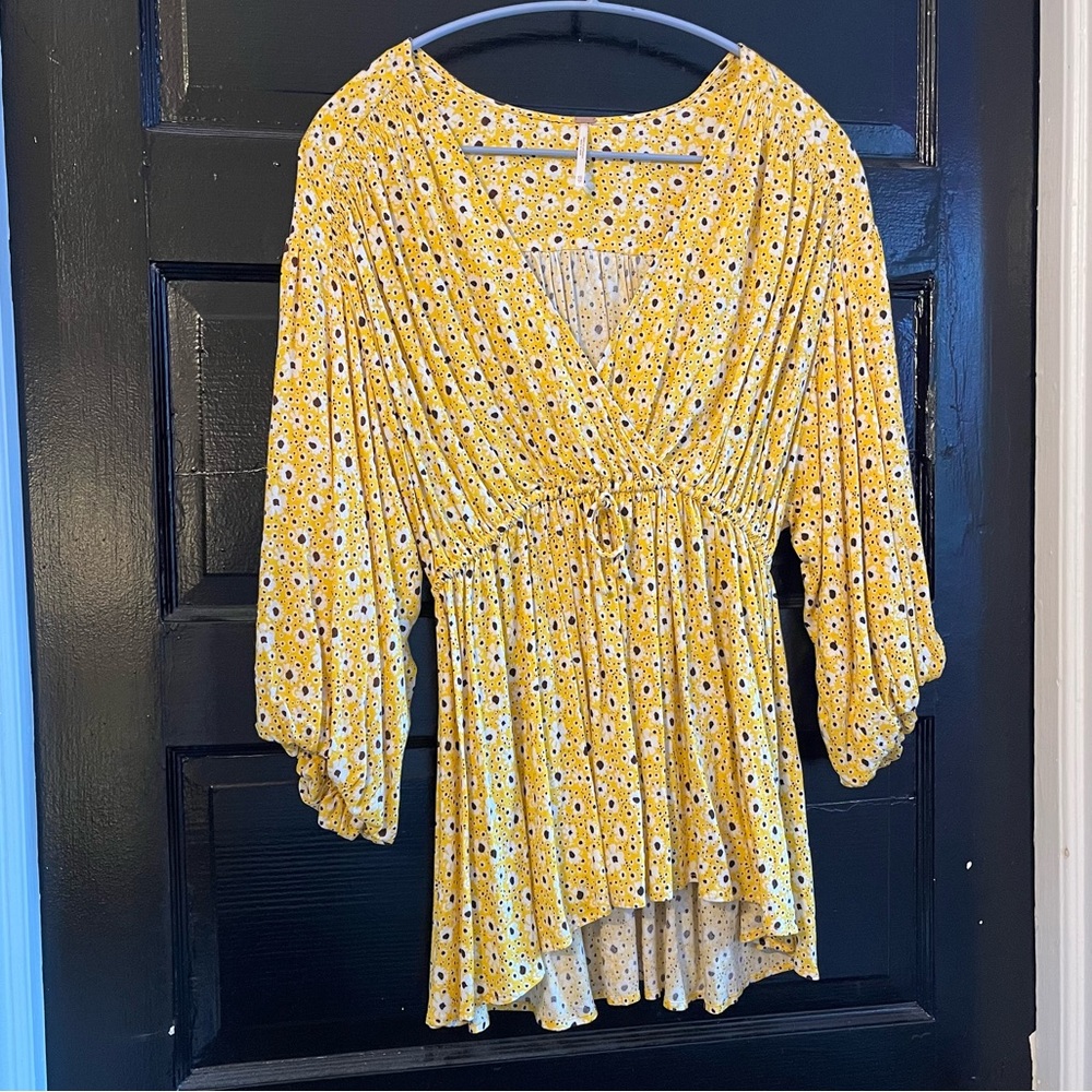Free People Flowy Floral Top